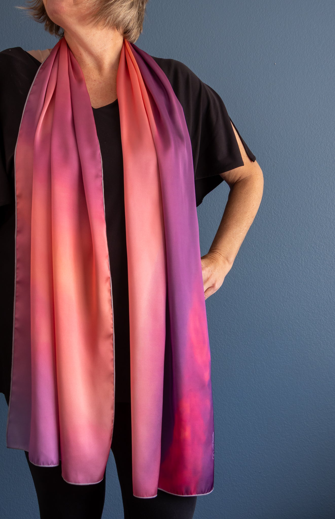Sierra Wave Sunset Lenticular Clouds Long Scarf