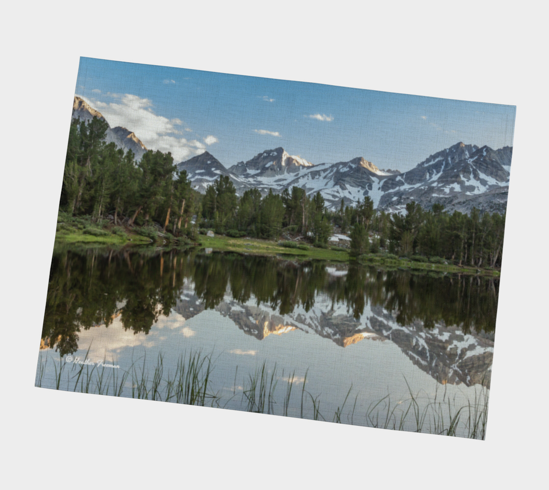 High Sierra Little Lakes Mirror Reflection Placemat