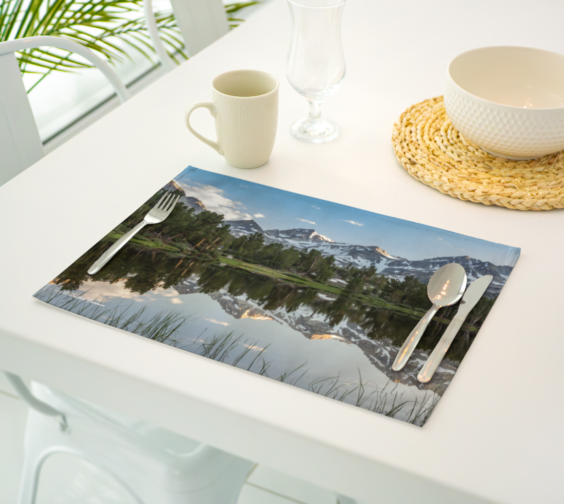 High Sierra Little Lakes Mirror Reflection Placemat