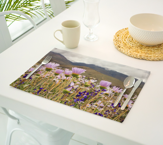 Eastern Sierra Asters Wildflowers after summer storm Placemat