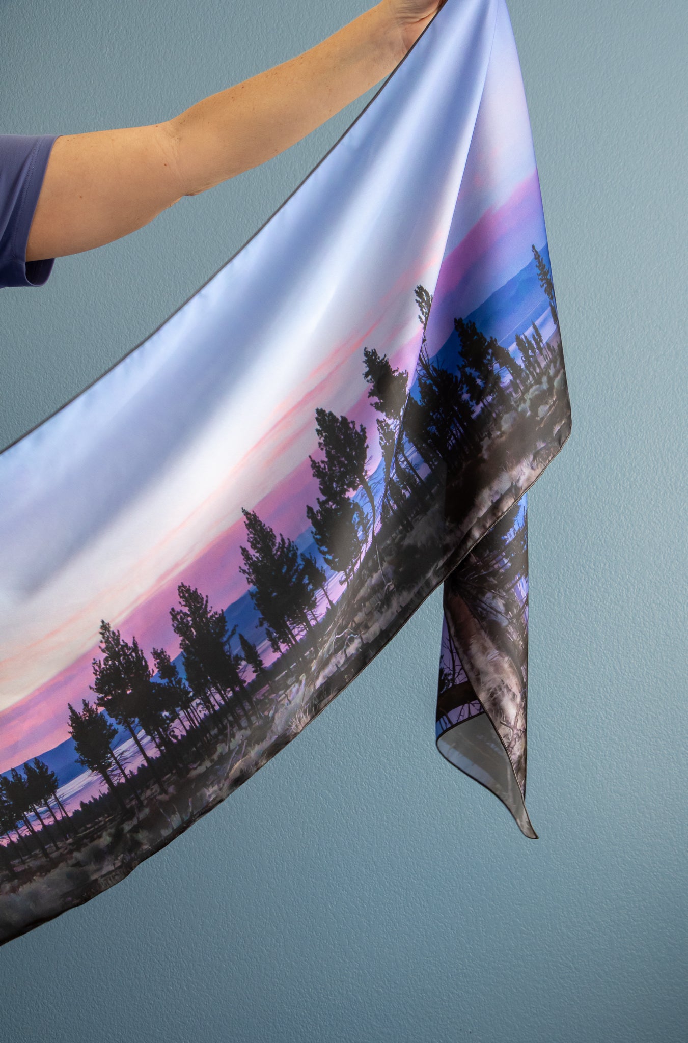 Mono Lake Sunset - Long Scarf