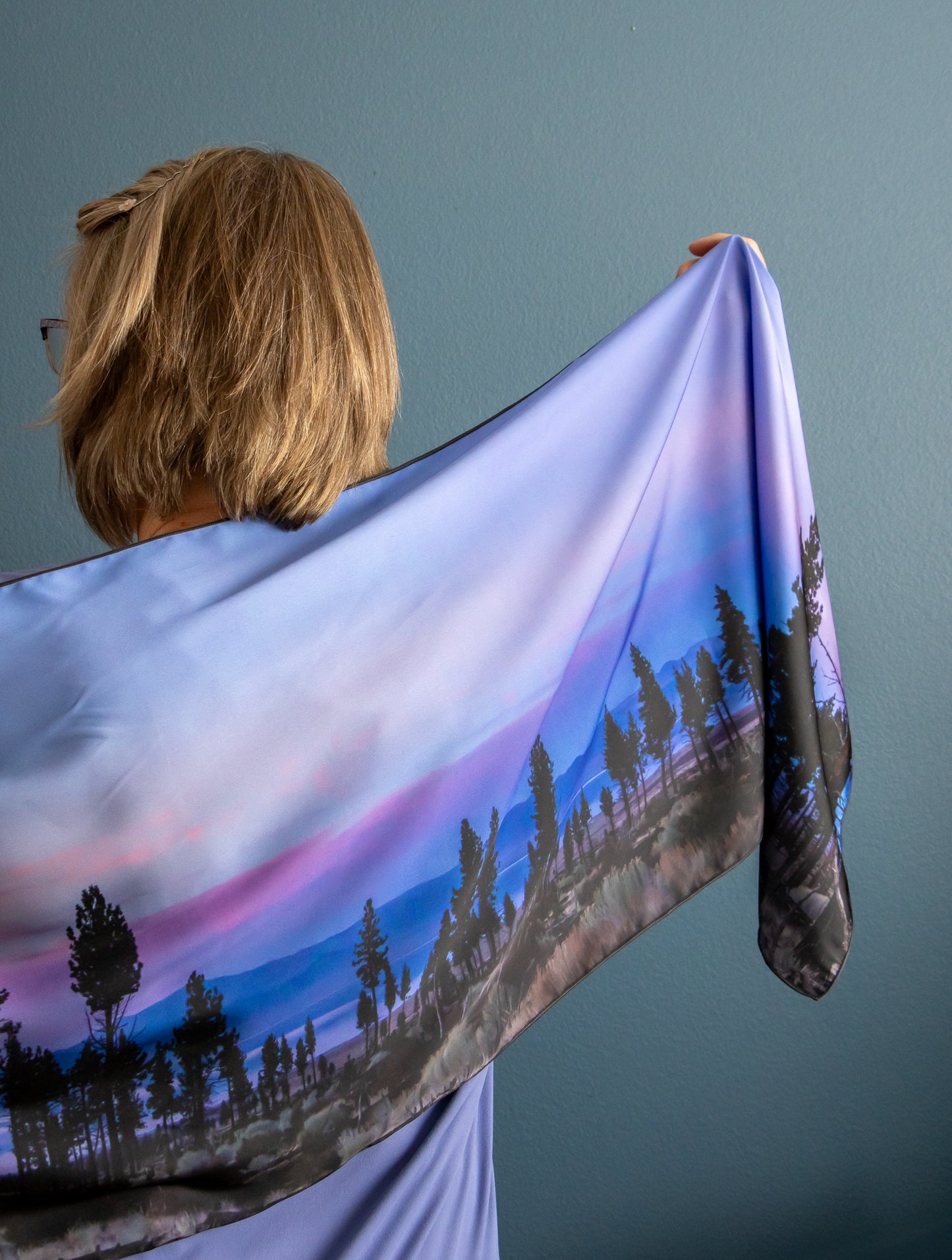 Mono Lake Sunset - Long Scarf