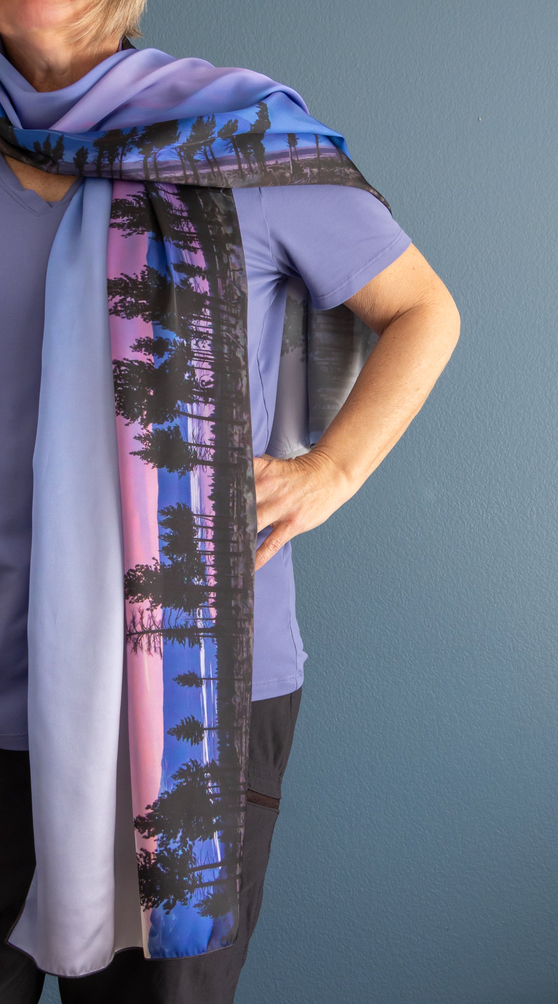 Mono Lake Sunset - Long Scarf