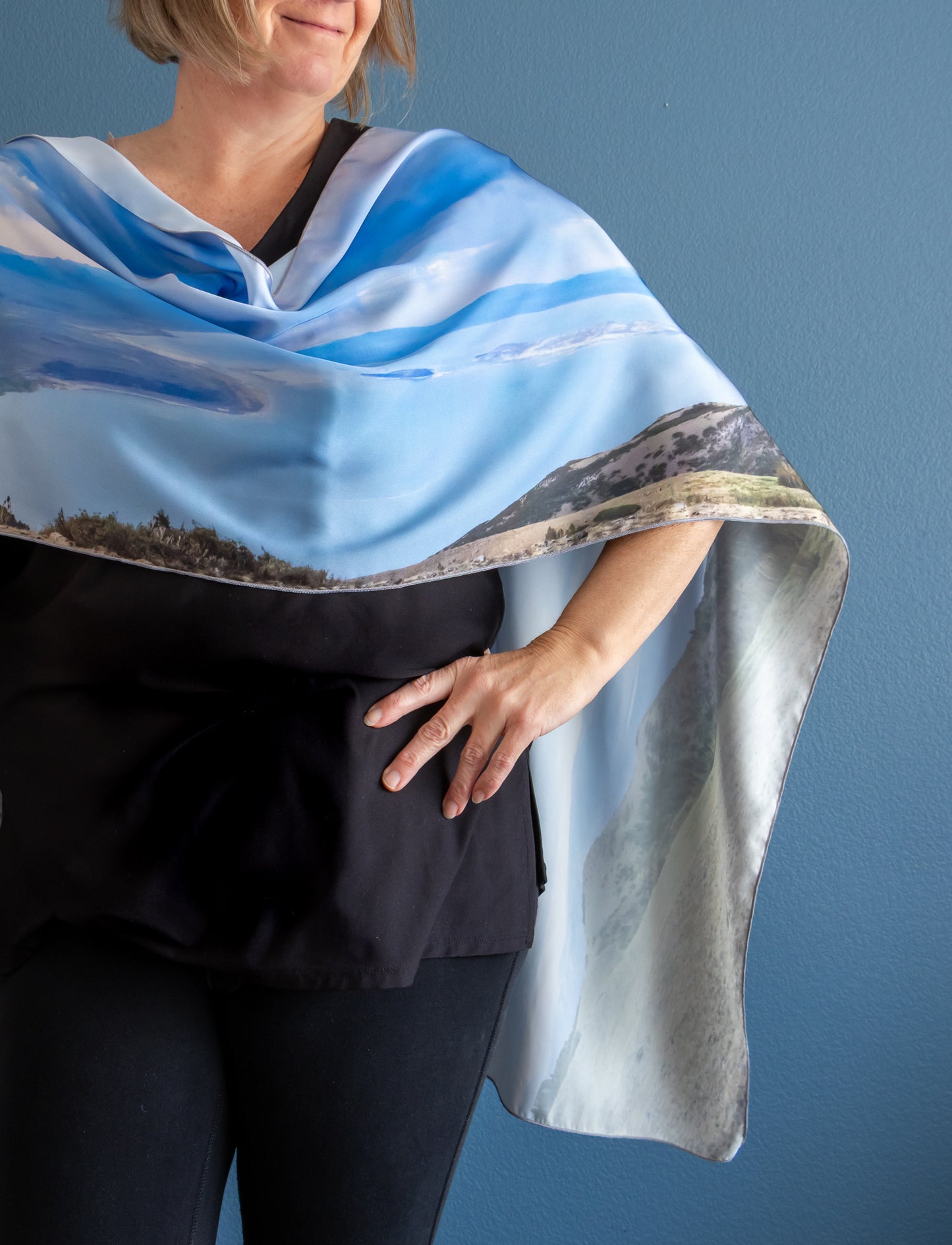 Summer Thunderstorm over Mono Lake - Long Scarf