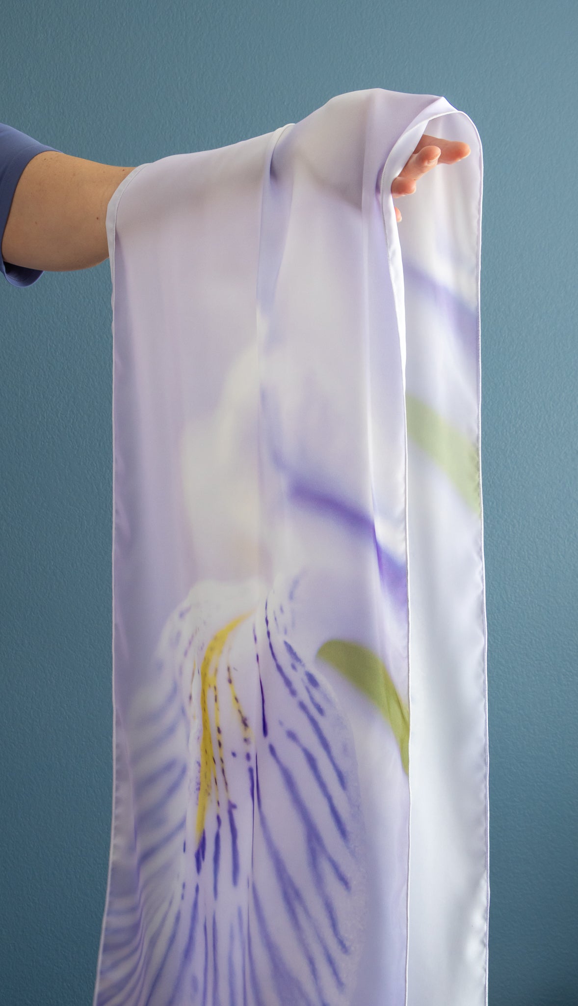 Soft Wild Iris Purple - Long Scarf